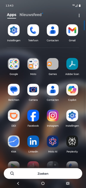 Selecteer Instellingen