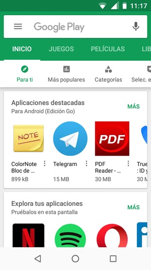 Seleccione la barra de Búsqueda