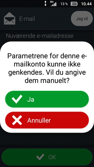 Vælg Ja