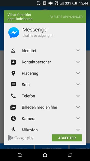 Vælg ACCEPTER