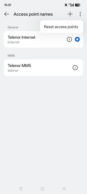 Select Reset access points