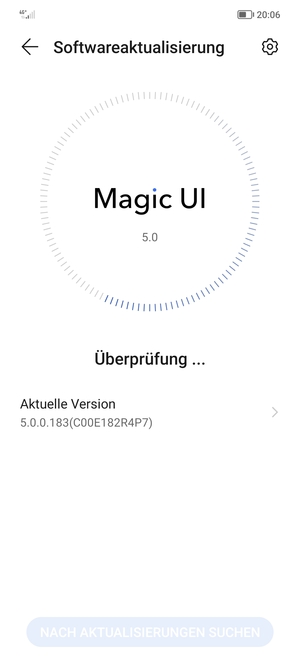 Warten Sie, bis die Suche abgeschlossen ist