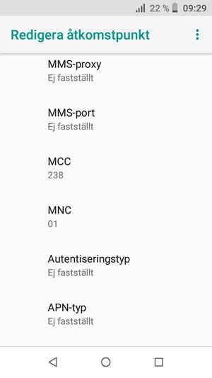 Välj Meny-knappen