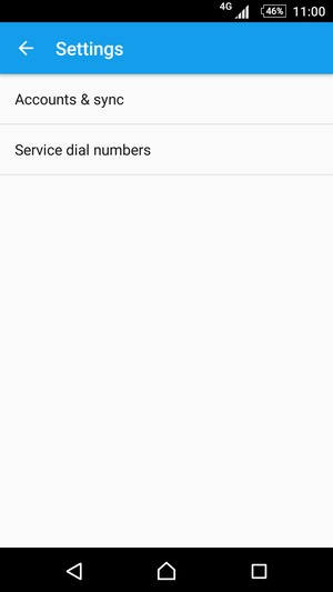 Select Accounts & sync