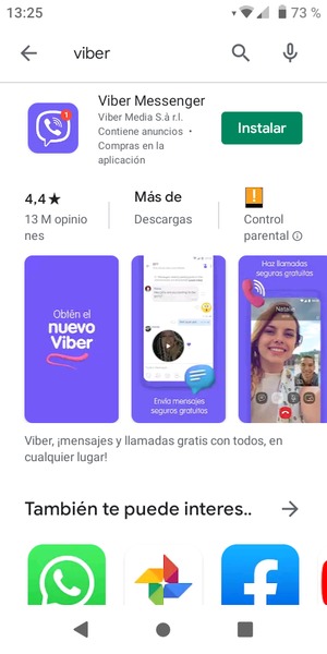 Seleccione la aplicación