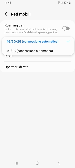 Seleziona la tua opzione preferita