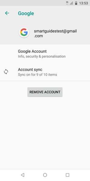 Select Account sync
