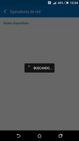 Espere a que la búsqueda termine