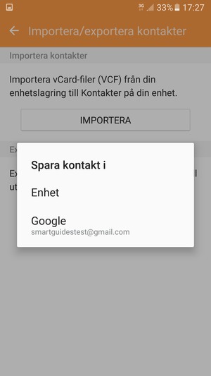 Tryck på ditt Google-konto