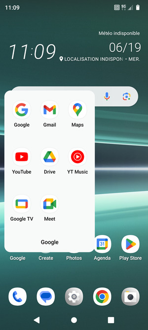 Sélectionnez Gmail