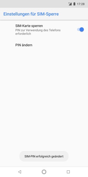 Ihre SIM-PIN wurde geändert