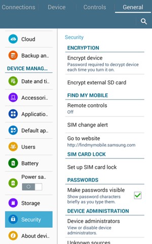 Select Set up SIM card lock