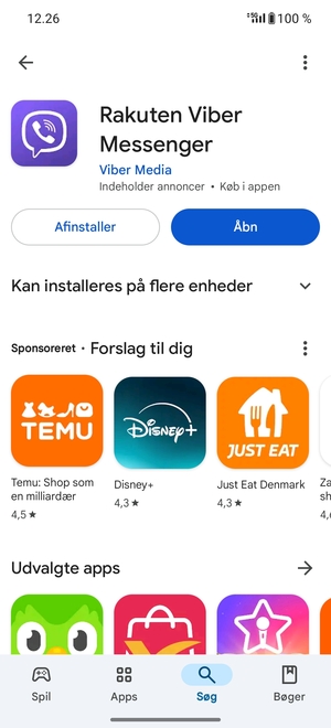 Vælg Åbn