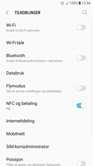 Velg Wi-Fi