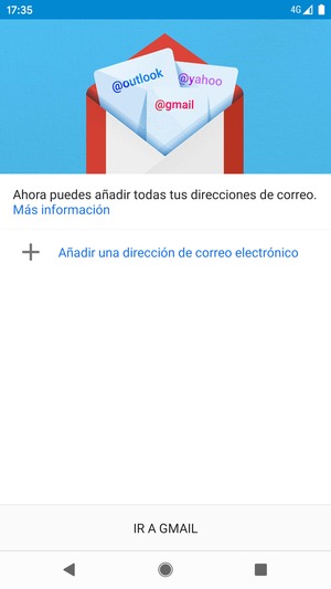 Seleccione Añadir una dirección de correo electrónico