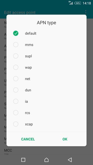 Check the default checkbox and select OK
