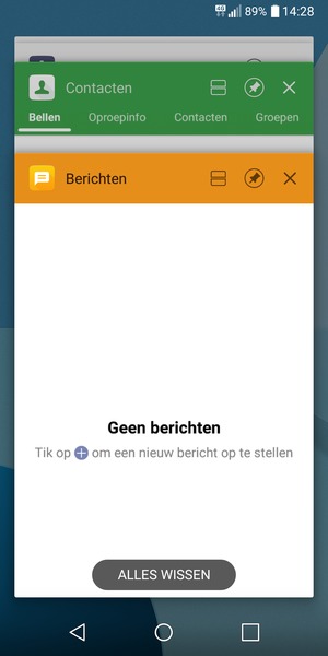 Selecteer ALLES WISSEN om alle actieve apps te sluiten