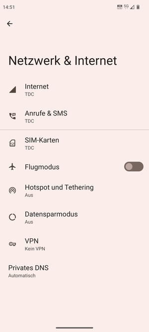 Wählen Sie SIM