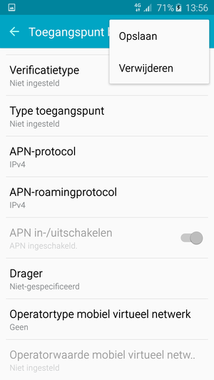 Selecteer Opslaan