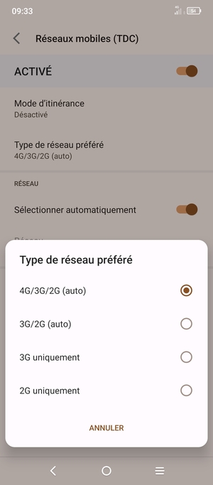 Sélectionnez votre option préférée