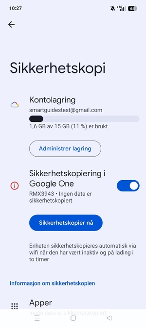 Velg Kontolagring