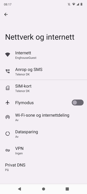 Velg SIM-kort