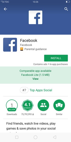 Select INSTALL