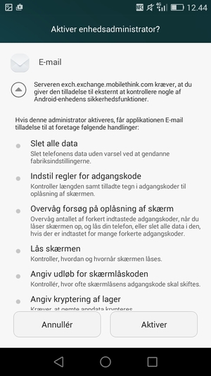 Vælg Aktiver
