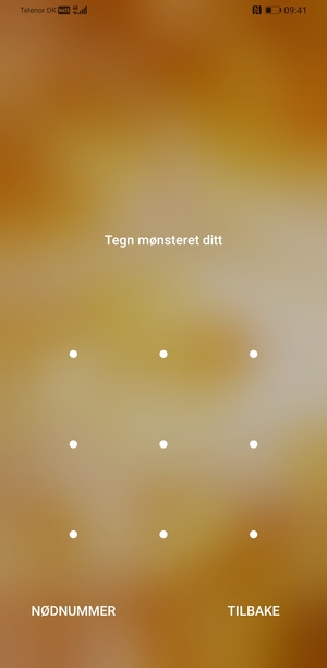 Telefonen din er nå sikret med en skjermlås