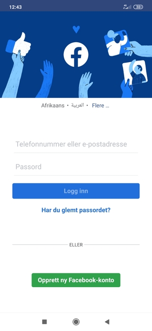 Applikasjonen er klar til bruk