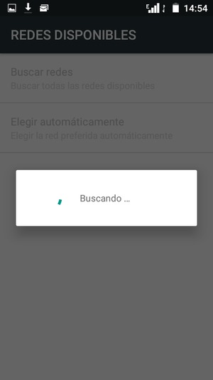Espere a que la búsqueda termine