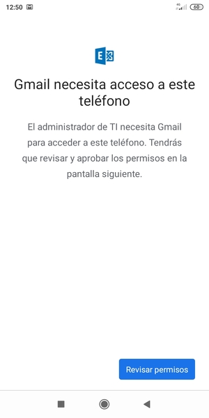 Seleccione Revisar permisos