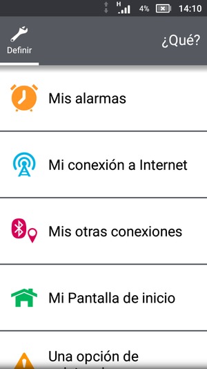 Seleccione Mi conexión a Internet