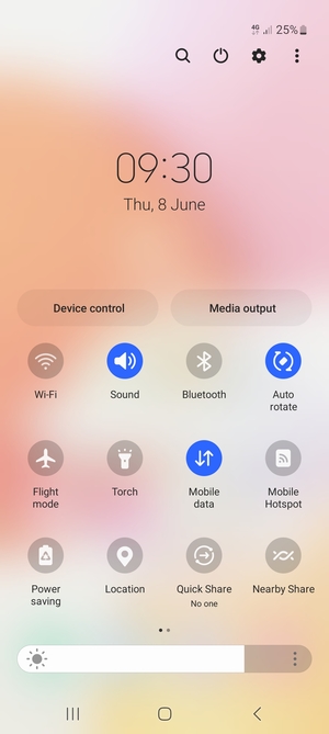 Select the Menu button