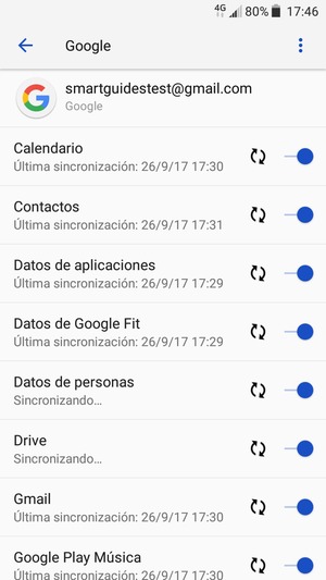 Su información será sincronizada
