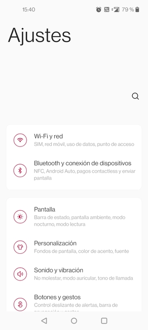 Seleccione Wi-Fi y red