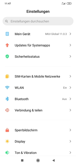 Wählen Sie SIM-Karten & Mobile Netzwerke