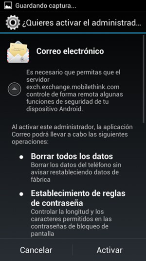 Seleccione Activar