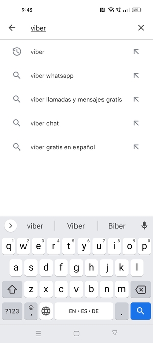 Introduzca el nombre de la aplicación y seleccione Buscar