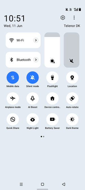 Adjust brightness to the required level