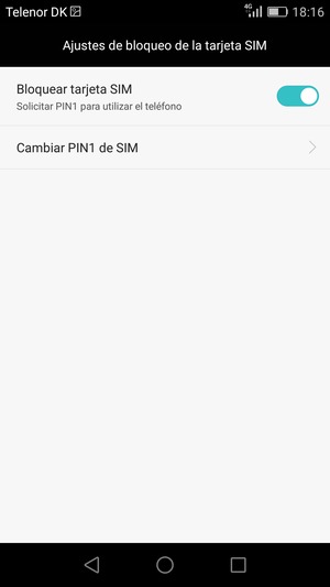 Seleccione Cambiar PIN1 de SIM o Cambiar PIN2 de SIM