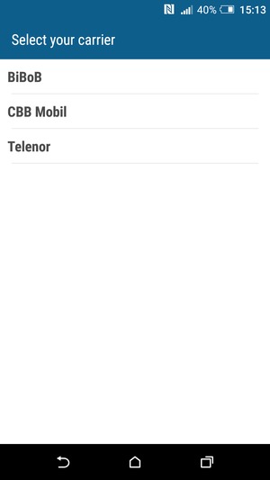 If you see a list of operators, select Public