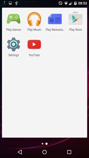Scroll to  and select Settings