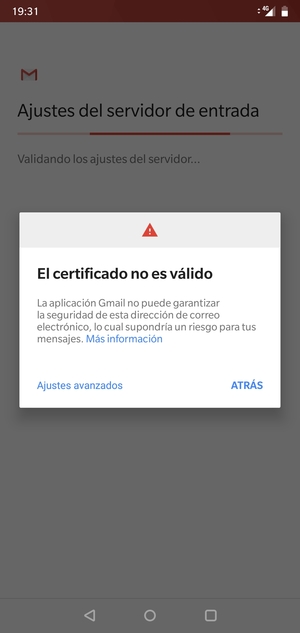 Seleccione Ajustes avanzados