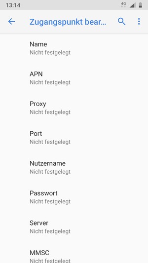 Geben Sie Internet-Informationen ein