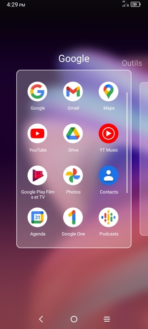 Sélectionnez Gmail