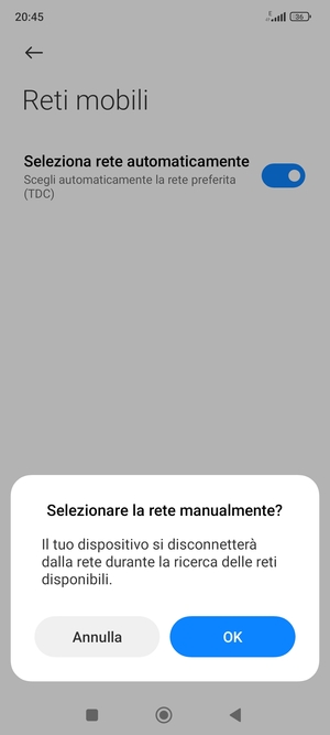 Seleziona OK