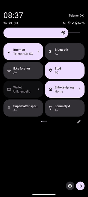 Slå av Sted
