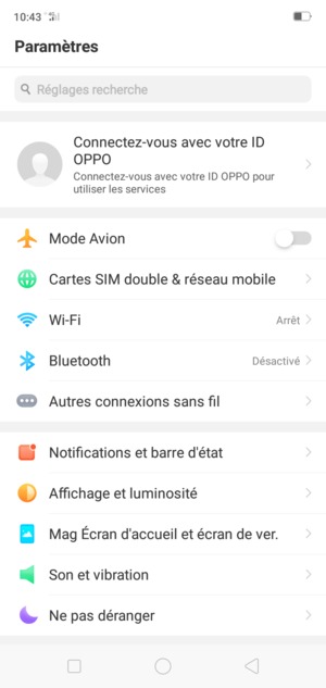 Sélectionnez Autres connexions sans fil