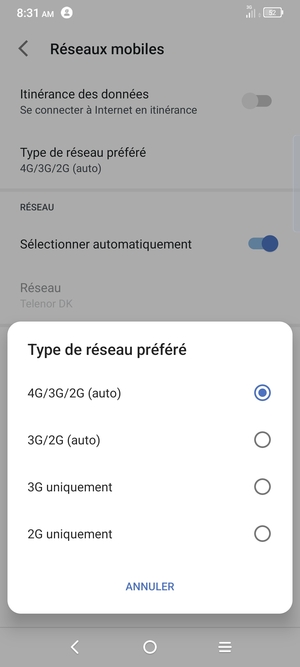 Sélectionnez votre option préférée